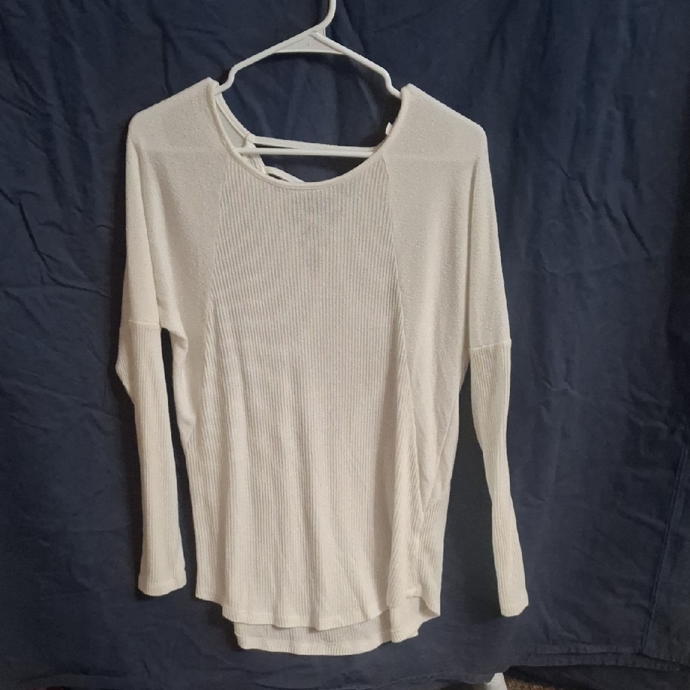 SO Women's Cream Long Sleeve Top